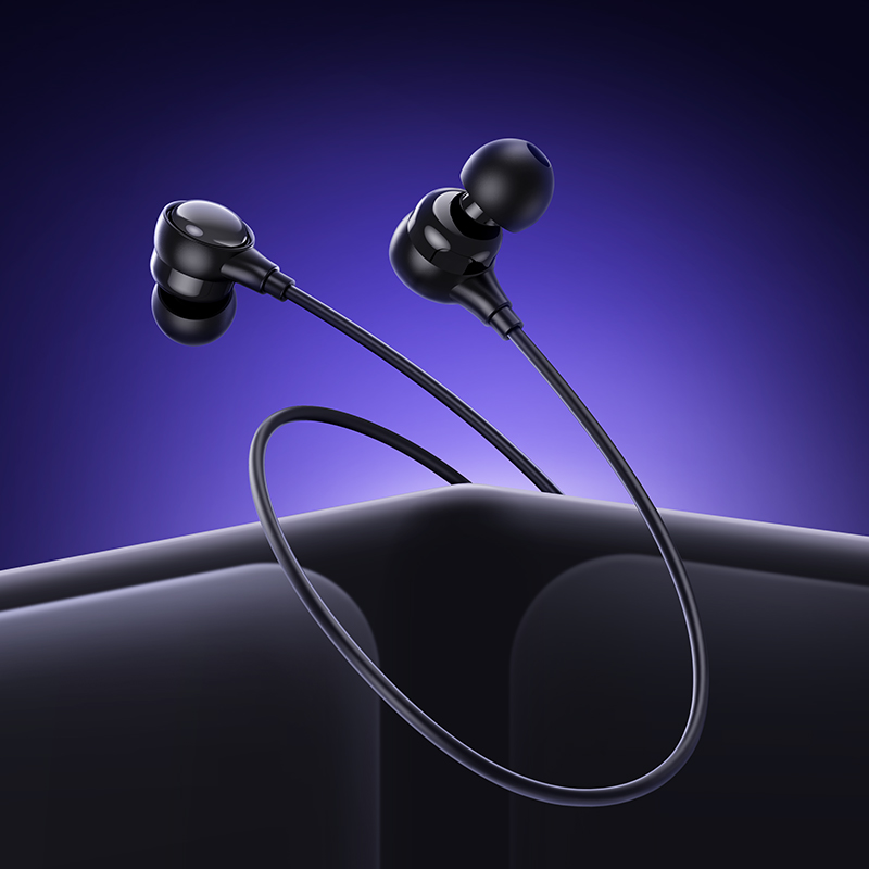 Hoco 3.5 Jack Universal Earphones with Microphone M116 – Black